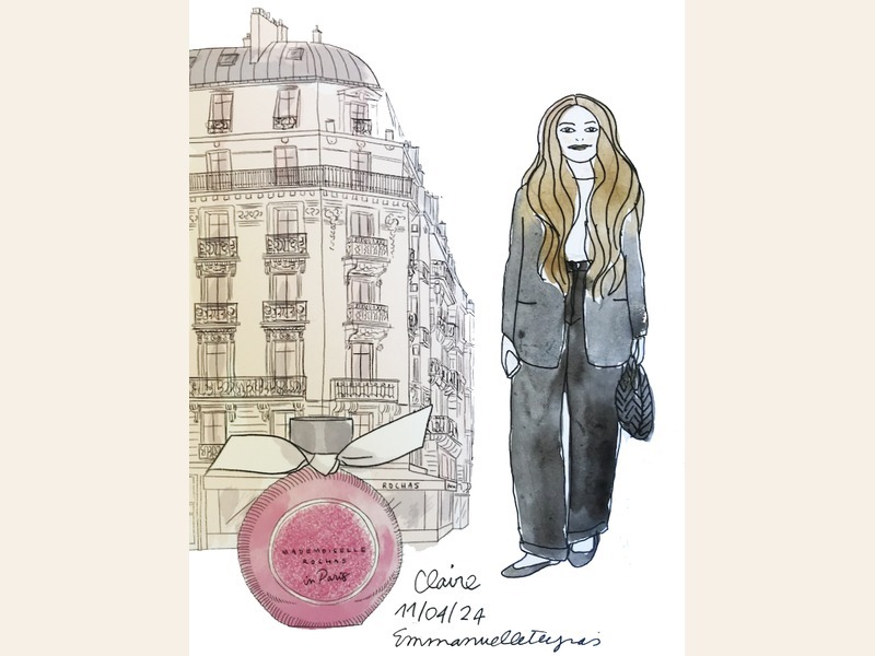 Live sketching Rochas Paris